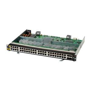 HPE Aruba 6400 48-port Smart Rate 1/2.5/5GbE Class 6 & 4-port SFP56 v2 network switch module