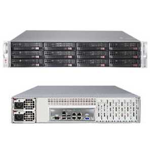 Supermicro SuperServer 6027R-E1CR12L Intel® C602J LGA 2011 (Socket R) Rack (2U) Black